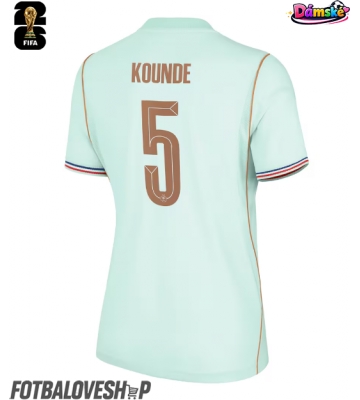 Francie Jules Kounde #5 Dámské Venkovní Dres MS 2026 Krátký Rukáv